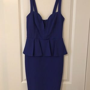 Lulus Midi pep-lum talk dress